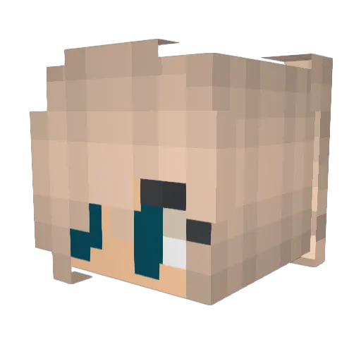 LyraBelle102 Minecraft avatar head, 3D render