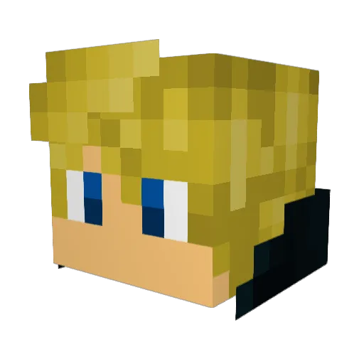 LyraTheDrunk Minecraft avatar head, 3D render