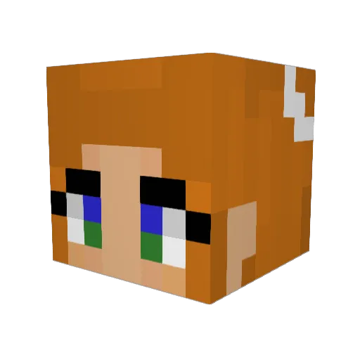 Lyra_B Minecraft avatar head, 3D render