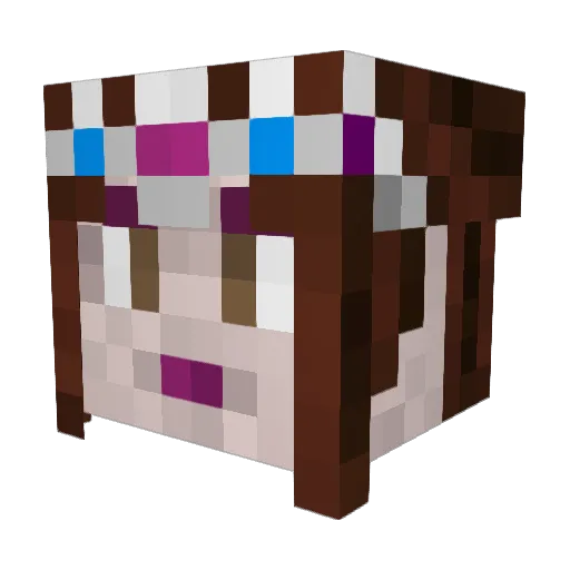 Lyrabelle Minecraft avatar head, 3D render