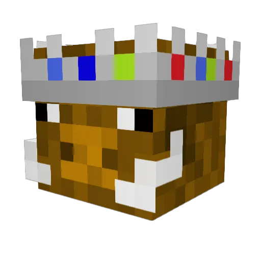 Lyraedan Minecraft avatar head, 3D render