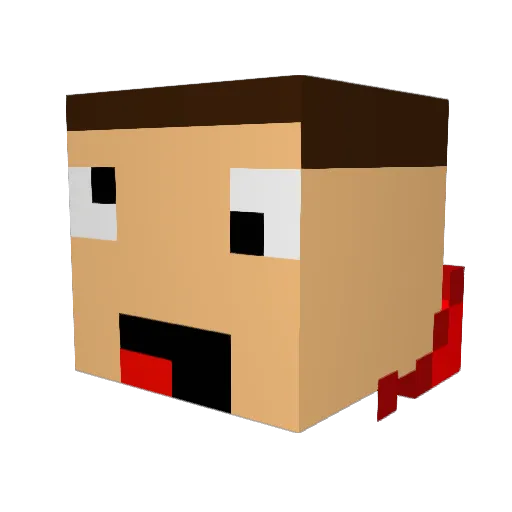 Lyraeum Minecraft avatar head, 3D render
