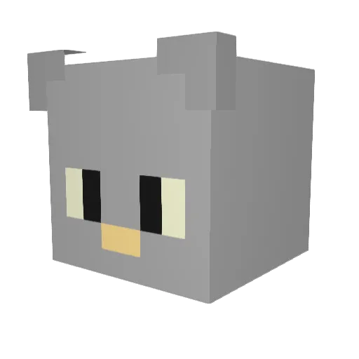 LyranDasz Minecraft avatar head, 3D render