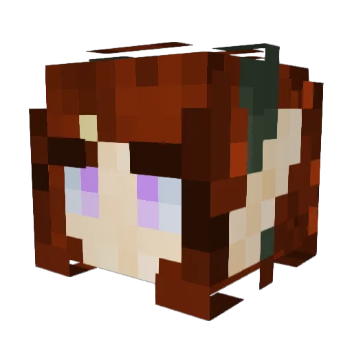 Lyrapan101 Minecraft avatar head, 3D render