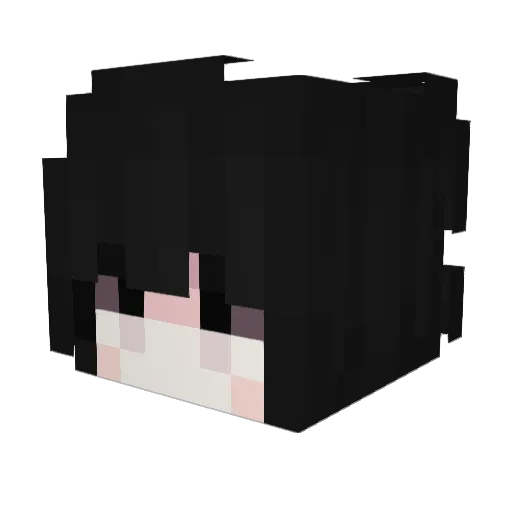 Lyrenu Minecraft avatar head, 3D render