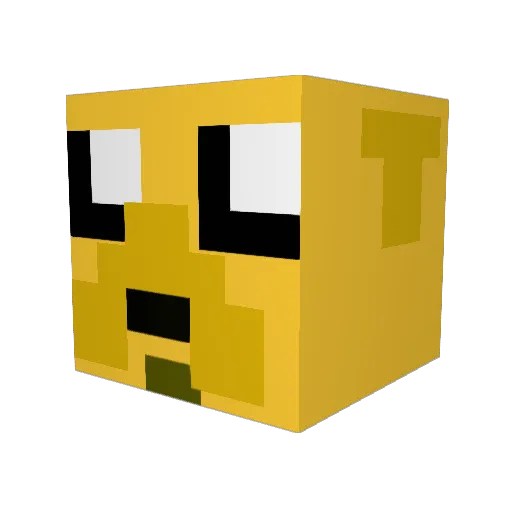 Lyric34 Minecraft avatar head, 3D render