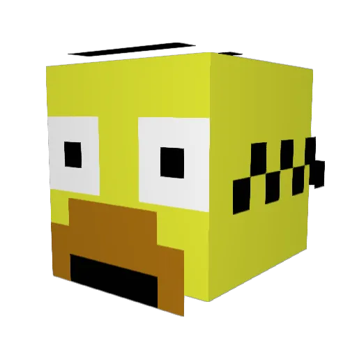 Lyric55 Minecraft avatar head, 3D render