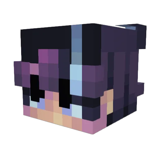 LyricalWxrld Minecraft avatar head, 3D render