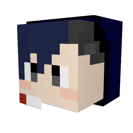Lyricist17 Minecraft avatar head, 3D render