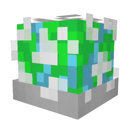 LyrikAzone Minecraft avatar head, 3D render