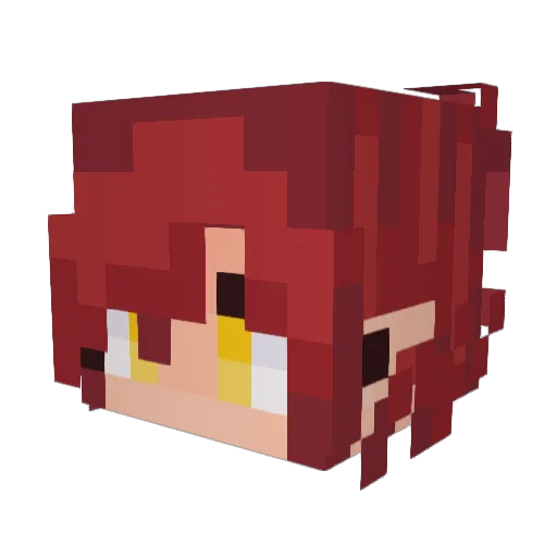 Lyronox Minecraft avatar head, 3D render