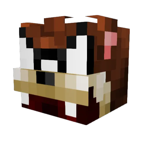 Lyroy361 Minecraft avatar head, 3D render