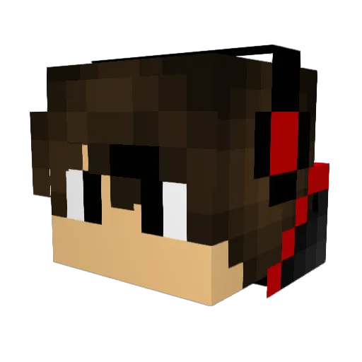 LyrrexX Minecraft avatar head, 3D render