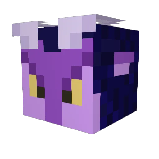Lyrvis Minecraft avatar head, 3D render