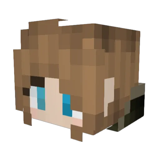 Lys_56 Minecraft avatar head, 3D render