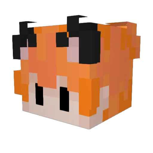 Lysa_Bulka123 Minecraft avatar head, 3D render