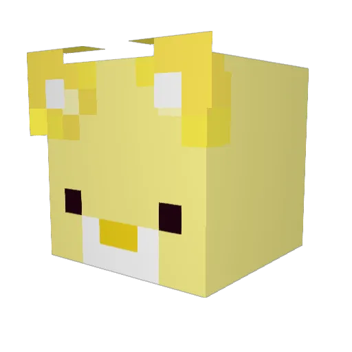 Lysaaaaaa Minecraft avatar head, 3D render