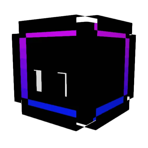 Lysandeff Minecraft avatar head, 3D render