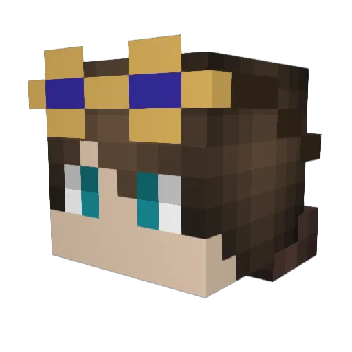 Lysander_Vall Minecraft avatar head, 3D render