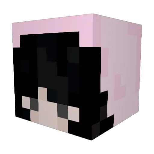 Lysc Minecraft avatar head, 3D render