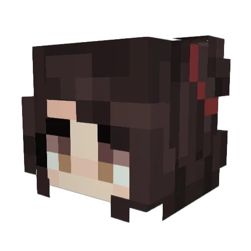 Lysendria Minecraft avatar head, 3D render