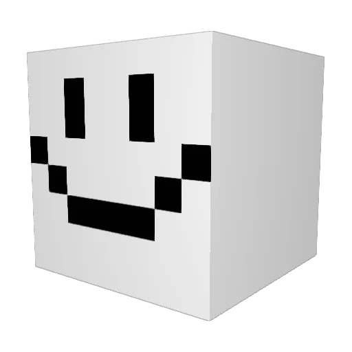 Lysergeon Minecraft avatar head, 3D render