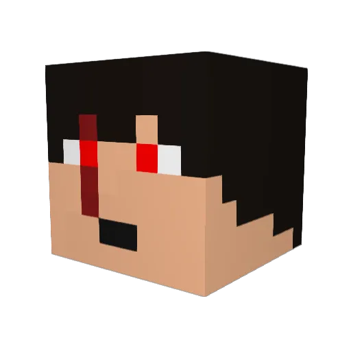 Lysgard Minecraft avatar head, 3D render