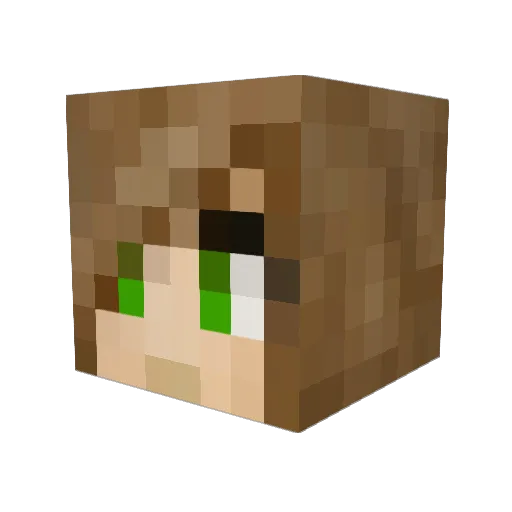 Lyshyfish Minecraft avatar head, 3D render