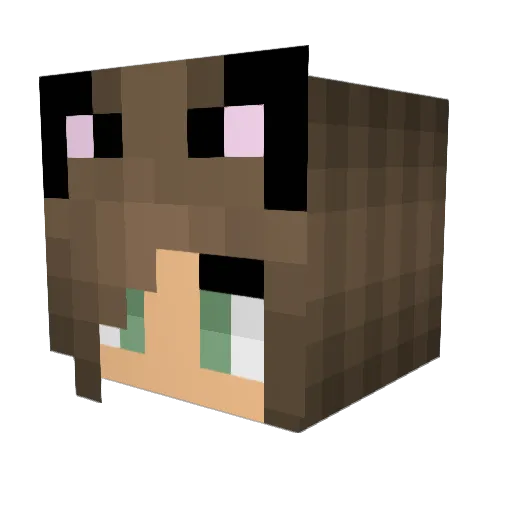Lysostaphin Minecraft avatar head, 3D render