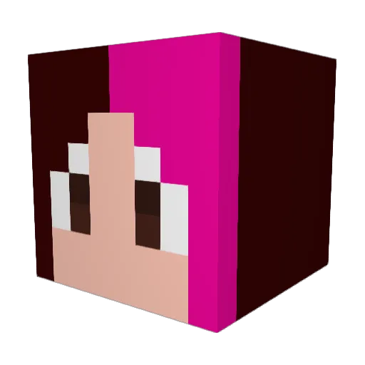 Lyss_sug Minecraft avatar head, 3D render