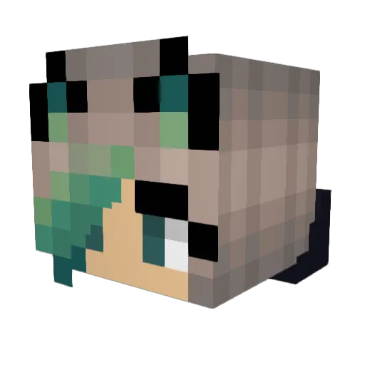 Lyssa_98 Minecraft avatar head, 3D render