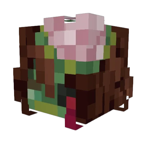 Minecraft-Avatar von Lysticq: Kopf als 3D-Render