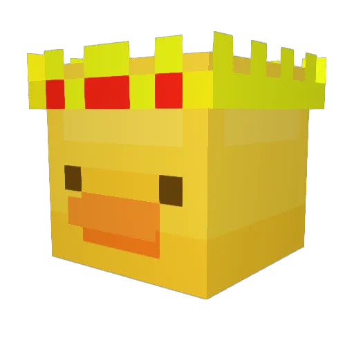 Lystikas Minecraft avatar head, 3D render