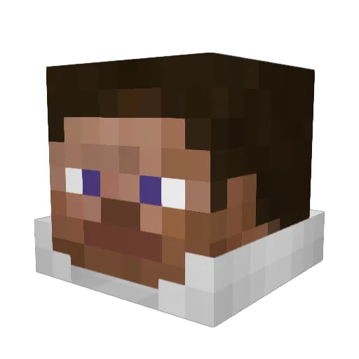 Lyteyyy Minecraft avatar head, 3D render