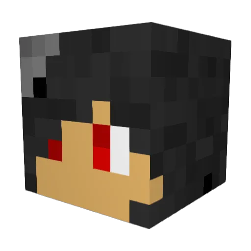 Lythia93 Minecraft avatar head, 3D render