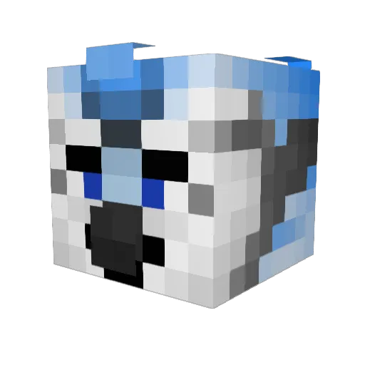 Lythren Minecraft avatar head, 3D render
