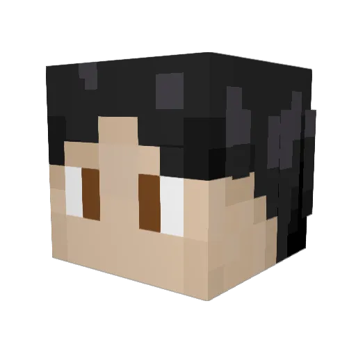 Lythur Minecraft avatar head, 3D render