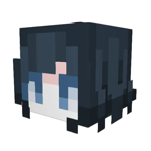 Lytsar Minecraft avatar head, 3D render