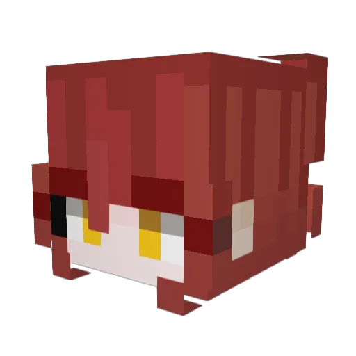 Lyu_Jin Minecraft avatar head, 3D render