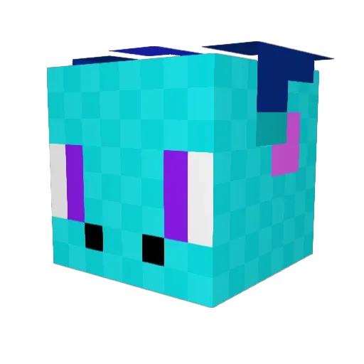 Lyvewiree Minecraft avatar head, 3D render