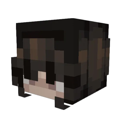 Lyvfova Minecraft avatar head, 3D render