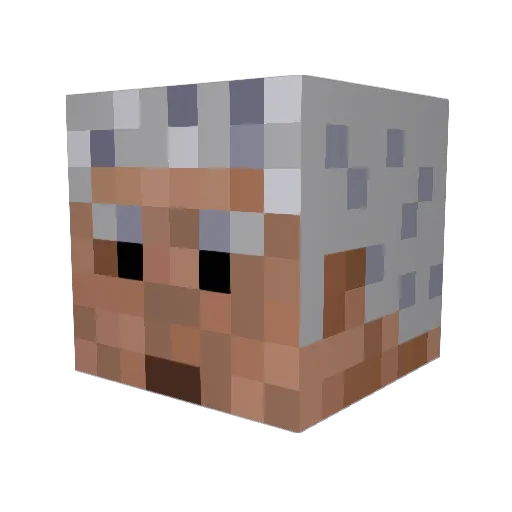 Lyvion Minecraft avatar head, 3D render