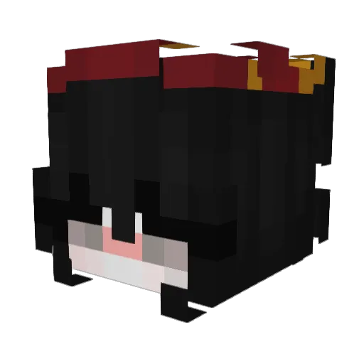 Lyvyq Minecraft avatar head, 3D render