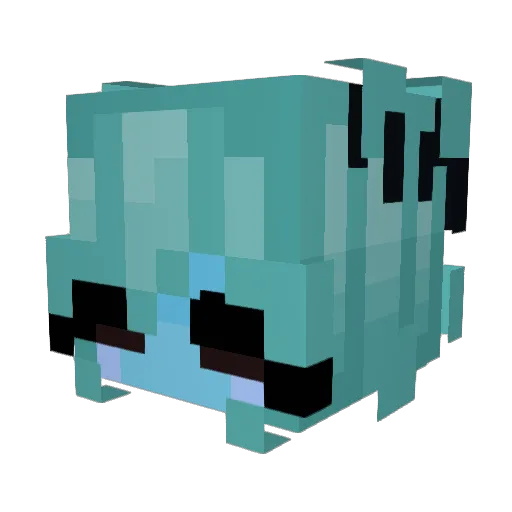 Lywic Minecraft avatar head, 3D render