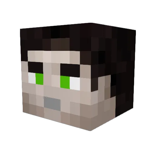 Lyxanathall Minecraft avatar head, 3D render