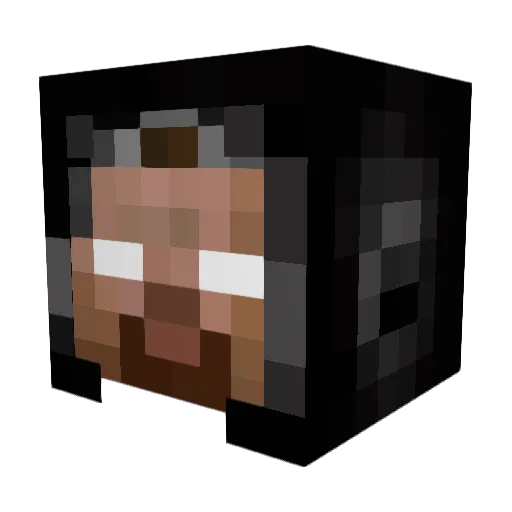 Lyyma Minecraft avatar head, 3D render