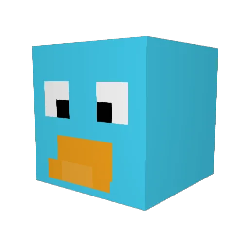 Lz123009 Minecraft avatar head, 3D render