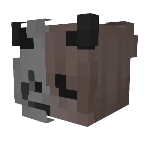LzEtxm_ Minecraft avatar head, 3D render