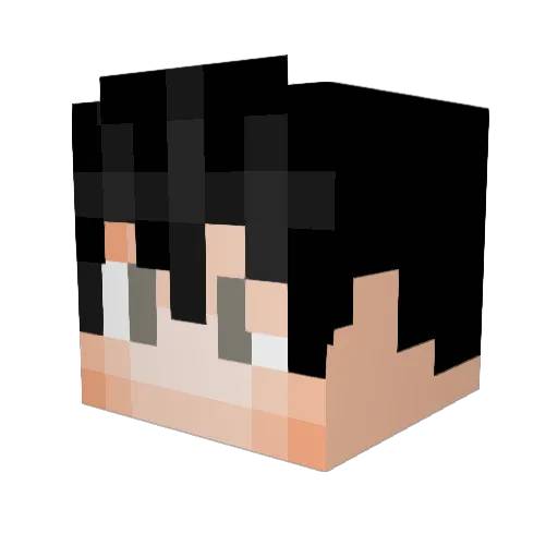 LzKiy Minecraft avatar head, 3D render