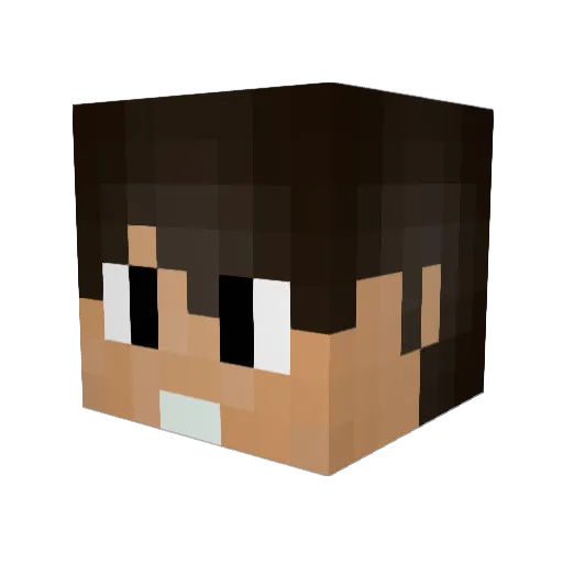 LzLago Minecraft avatar head, 3D render